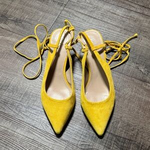 Boden Yellow Suede Women's Shoes